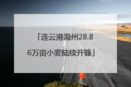 连云港海州28.86万亩小麦陆续开镰