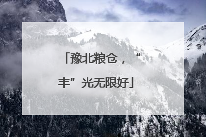 豫北粮仓，“丰”光无限好