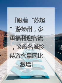 跟着“苏超”游扬州，多重福利迎客流，文旅名城接待游客量同比激增