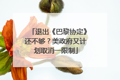 退出《巴黎协定》还不够？美政府又计划取消一限制