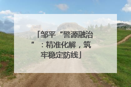 邹平“警源融治”：精准化解，筑牢稳定防线