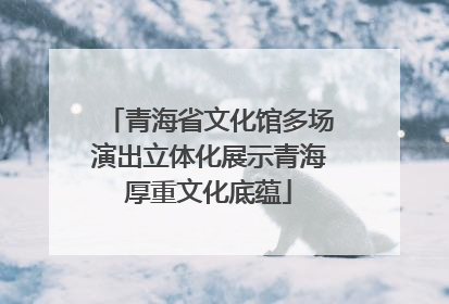 青海省文化馆多场演出立体化展示青海厚重文化底蕴