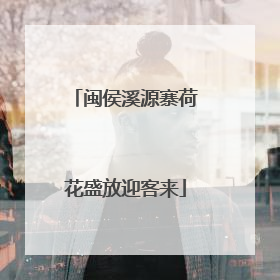 闽侯溪源寨荷花盛放迎客来