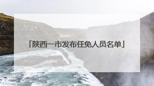 陕西一市发布任免人员名单