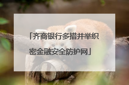 齐商银行多措并举织密金融安全防护网