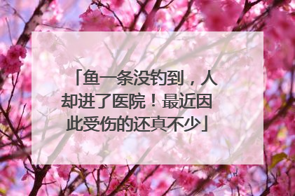 鱼一条没钓到，人却进了医院！最近因此受伤的还真不少