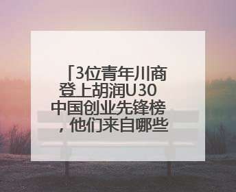 3位青年川商登上胡润U30中国创业先锋榜，他们来自哪些赛道？