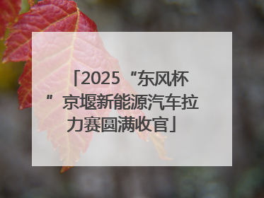 2025“东风杯”京堰新能源汽车拉力赛圆满收官