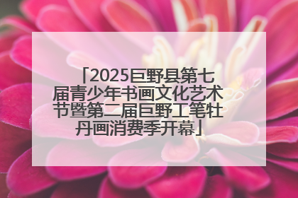2025巨野县第七届青少年书画文化艺术节暨第二届巨野工笔牡丹画消费季开幕