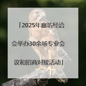 2025年廊坊经洽会举办30余场专业会议和招商对接活动