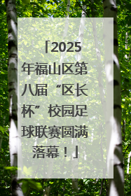 2025年福山区第八届“区长杯”校园足球联赛圆满落幕！