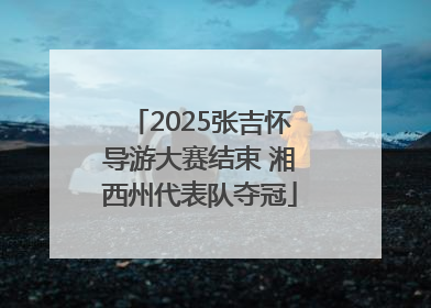 2025张吉怀导游大赛结束 湘西州代表队夺冠