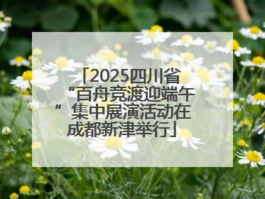 2025四川省“百舟竞渡迎端午”集中展演活动在成都新津举行