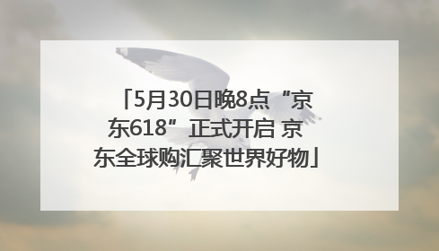 5月30日晚8点“京东618”正式开启 京东全球购汇聚世界好物